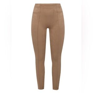 SPANX Faux Suede Leggings Camel